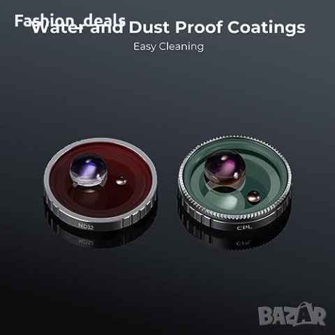 Нови K&F 4 броя ND филтри за камера Insta360 GO 3 неутрална плътност, снимка 4 - Обективи и филтри - 42119449