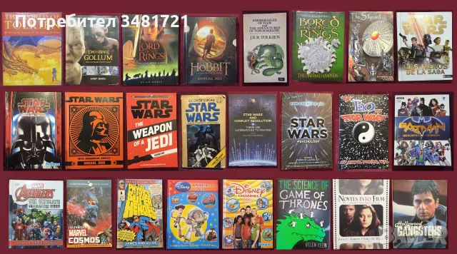 Star Wars, Game of Thrones, Lord of the Rings, Marvel, Batman, Movies -24 енциклопедии