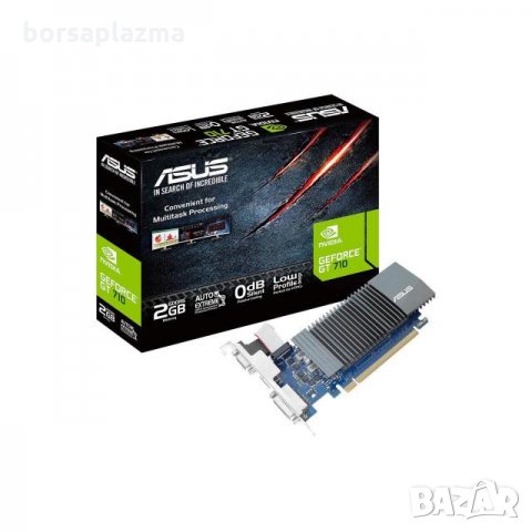 Чисто нова видеокарта ASUS  GeForce GT 710 2 GB GDDR5, снимка 1 - Видеокарти - 33935461