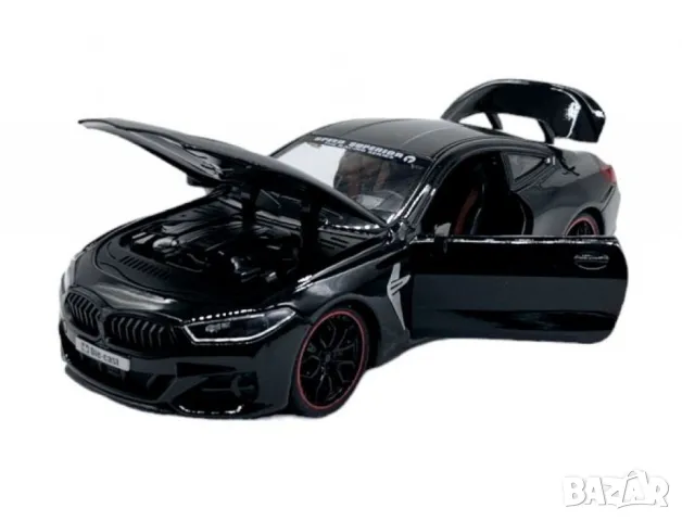 Автомобил BMW M8 с 3 реалистични звука и светлини – мащаб 1:24, снимка 7 - Коли, камиони, мотори, писти - 49121963