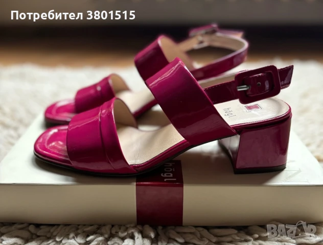Дамски сандали Hogl, номер 37, снимка 4 - Сандали - 51246399