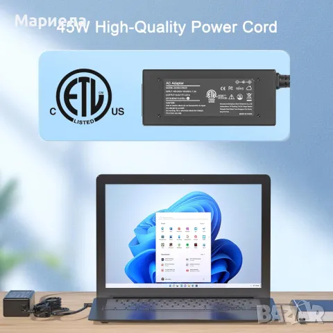 45W адаптер за променлив ток за лаптоп HP ProBook 640 650 G2 G3 G4 / 430 440 455 450 470 G3 G4 G5, снимка 4 - Друга електроника - 47628784