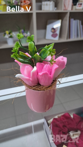 Букети от сапунени цветя, снимка 1 - Подаръци за жени - 44822304
