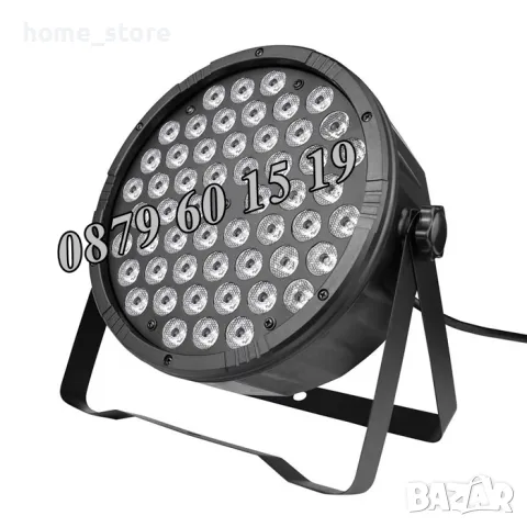 Дискотечен прожектор 54 LED, Диско прожектор с дистанционно, снимка 3 - Декорация за дома - 48460055
