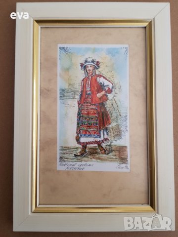 Епсимания Банова Градска народна носия от Несебър 1993г., снимка 1 - Картини - 39449212