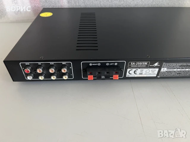 Mixing усилвател MONACOR SA-250/SW (за студио, репетиционна и др), снимка 6 - Ресийвъри, усилватели, смесителни пултове - 50738332