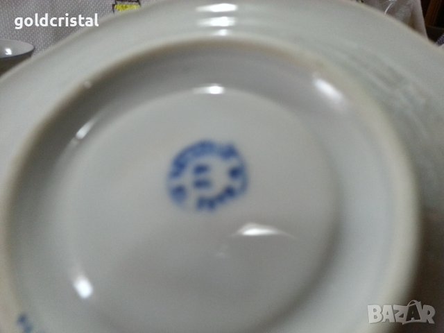 Стар български порцелан чинийки и чашки барок , снимка 3 - Антикварни и старинни предмети - 41085552