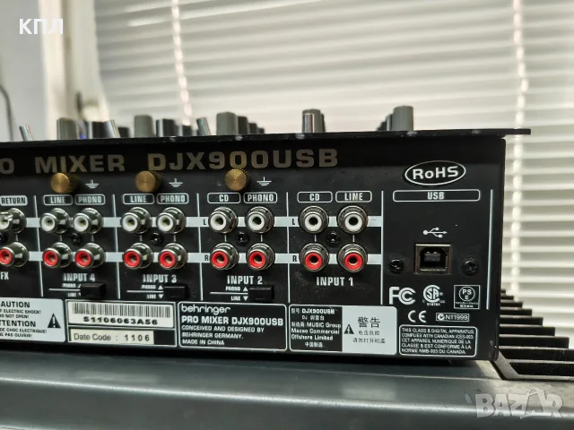 DJ миксер Behringer DJX-900, снимка 6 - Ресийвъри, усилватели, смесителни пултове - 56104863