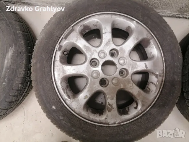 Продавам 4 бр лети джанти 15 цола с зимни гуми 