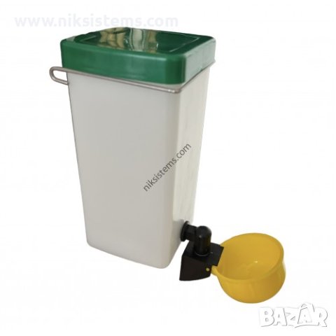 Автоматична Поилка за Птици - комплект поилка и съд - 1 литър, жълта - Арт. №: 320080 , снимка 3 - За птици - 41061000