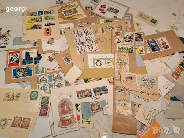 колекция пътували пощенски марки 25/4