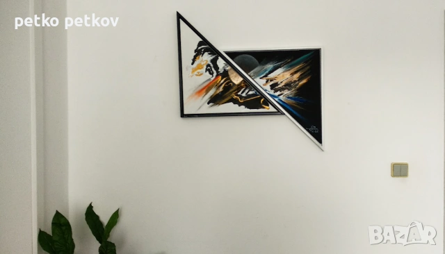 Абстрактни картини: Svart-hvitt, снимка 4 - Картини - 53692501