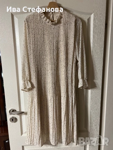 Нова елгантна ежедневна солей  феерична рокля плисе плисирана солей на точки 