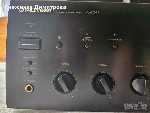 Стерео усилвател Pioneer A-602R, снимка 3 - Ресийвъри, усилватели, смесителни пултове - 51473344