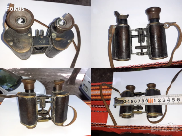 Уникат Антика - Бинокъл Германия -C.P. Goerz Berlin - 19 век, снимка 7 - Антикварни и старинни предмети - 50836660