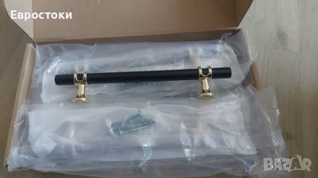 Goldenwarm 10 бройки алуминиеви дръжки за шкафове, 17 см дължина, 12,8 см център от дупка до дупка, снимка 7 - Други - 48826470