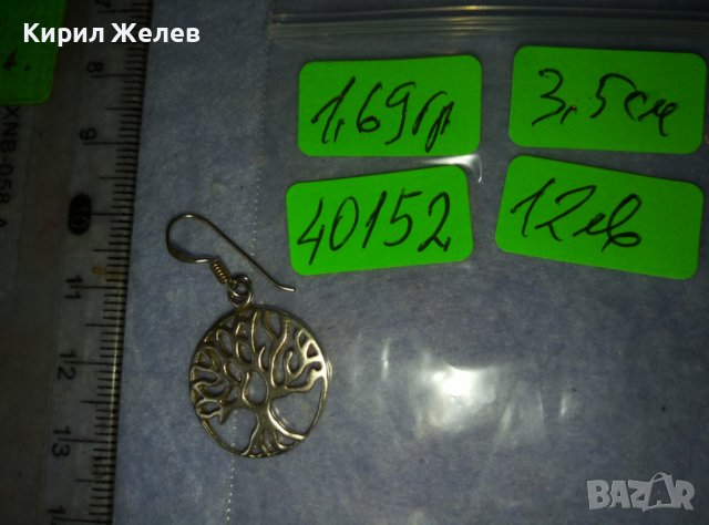 ПРЕКРАСНА АЖУРНА СРЕБЪРНА ОБЕЦА ДЪРВОТО на ЖИВОТА СРЕБРО 925 ПРОБА на ПАНДОРА 40152, снимка 8 - Обеци - 42486233