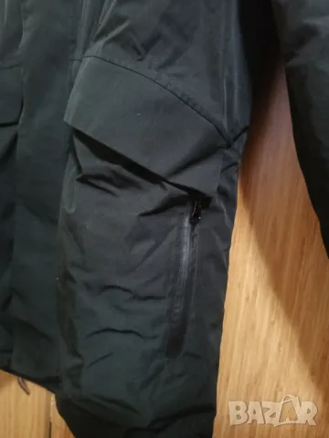 Мъжко непромокаемо яке М размер черно дълго шуба 11P, снимка 5 - Якета - 49032637