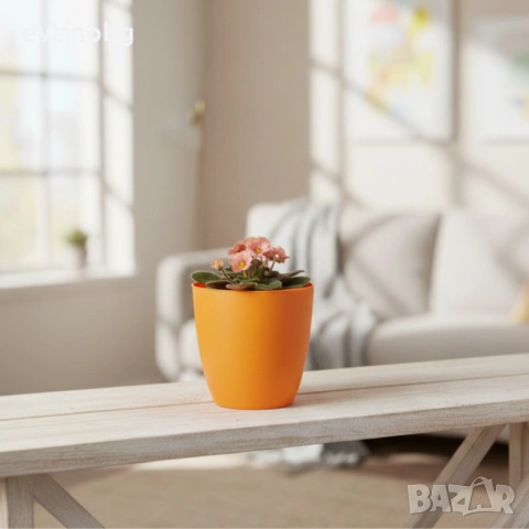 Саксия с поливна система Ø18×H16 см - за здрава коренова система, снимка 5 - Стайни растения - 53776670