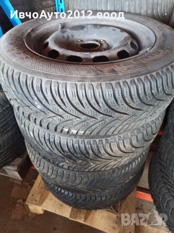 Зимни гуми комплект с джанти Форд фиеста 14 , снимка 5 - Гуми и джанти - 39317819