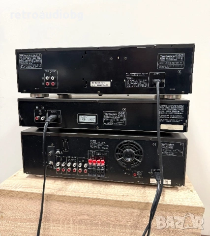 🔊Ретро аудио система - сет TECHNICS - ресийвър -усилвател с радио, сд плеър, дек + опция колони🔈, снимка 3 - Аудиосистеми - 53638577
