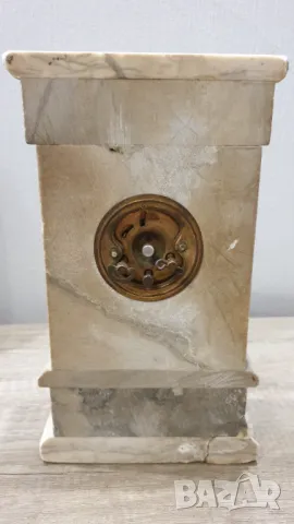 Френски античен мраморен каминен часовник марка ЛЪВ, снимка 5 - Антикварни и старинни предмети - 47539136