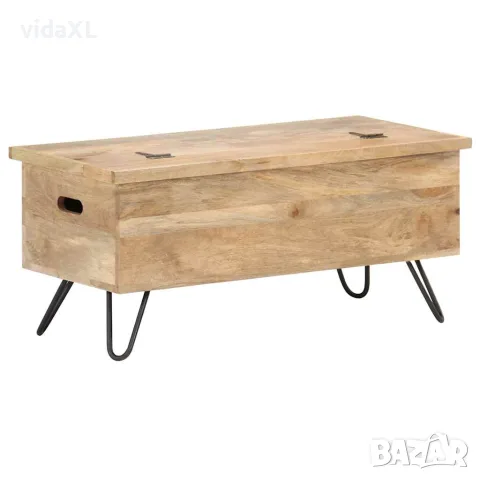 vidaXL Ракла, 90x40x45 см, мангово дърво масив, снимка 4 - Скринове - 56146623