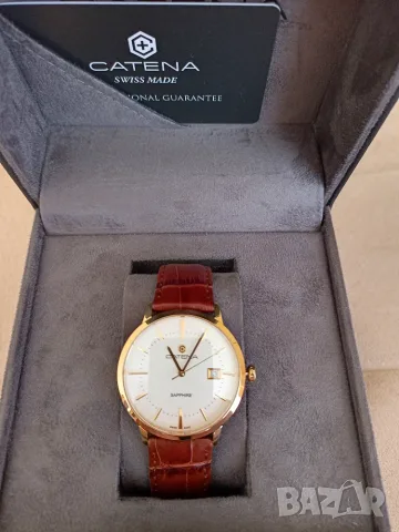  Swiss Made Catena, сапфир, снимка 8 - Мъжки - 56094855