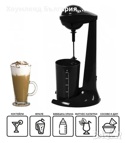 ГАРАНЦИЯ! Фрапе миксер с чаша с вместимост 450мл. в 2 цвята - 100W, снимка 7 - Други - 49525365