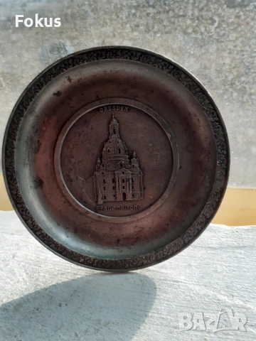 Калаена чиния за стена Essingen 95% Stauien Zinn, снимка 5 - Антикварни и старинни предмети - 53458339