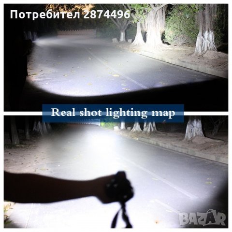 1868 троен LED челник с акумулаторни батерии и  LED диоди, снимка 2 - Друга електроника - 35800520