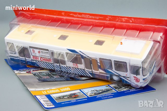 COBUS 3000 Airport Bus автобус 1984 - мащаб 1:43 на Hachette моделът е нов в блистер, снимка 3 - Колекции - 42517708