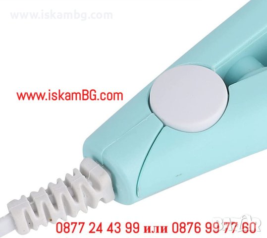 Мини керамичка преса за коса, вафли | Мини преса вафлички | Мини преса за коса - КОД 3882, снимка 4 - Преси за коса - 40291079