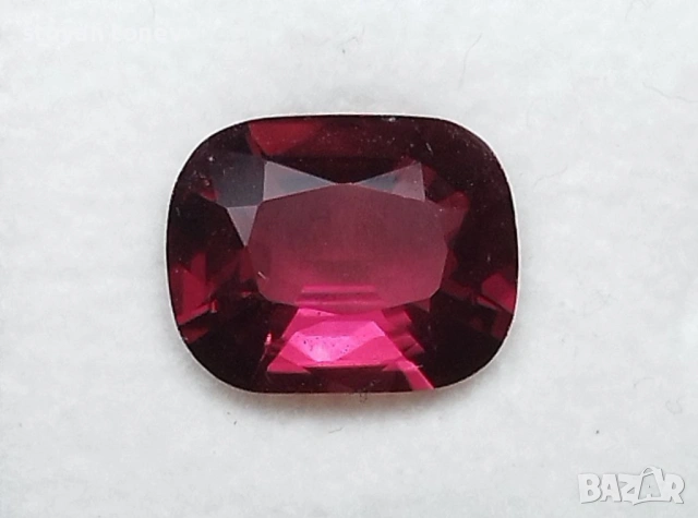 Рядък 1.85кт. естествен, нетретиран вишнево-червен шпинел от Мианмар (Бирма)! Нов!, снимка 4 - Други - 53563279