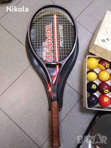 Билярдни топки, 2 хилки за тенис Dragon и ракета за тенис Wilson Pro Matrix, снимка 6 - Други спортове - 52011325