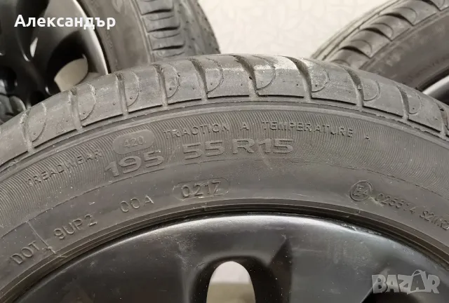 Алуминиеви джанти с летни гуми Пежо Ситроен 4x108 R15 195 55 15 , снимка 10 - Гуми и джанти - 49582060