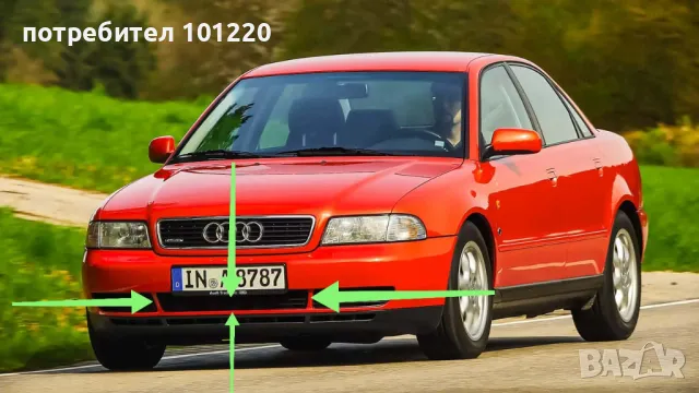 Средна решетка за предна броня за Audi A4B5, снимка 4 - Части - 49214248