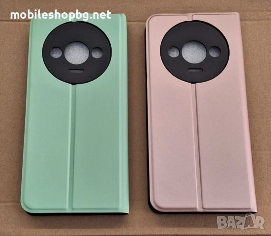 Redmi A3 калъф страничен розов зелен