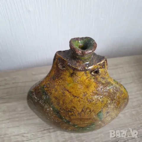 Стара керамична пинта,павурче, снимка 5 - Антикварни и старинни предмети - 49594756