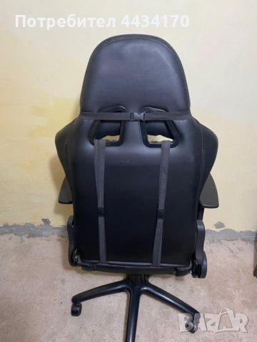 Спешно! Геймърски стол Xmart XGC 203B Pro Black – Много стабилен / Еко кожа, снимка 3 - Столове - 53301605