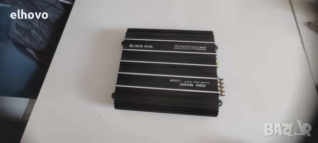 Авто усилвател Black Evil ARXS 450, снимка 3 - Ресийвъри, усилватели, смесителни пултове - 51731311