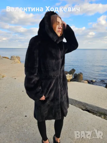 Голяма отстъпкаПалто от норка Black Nafa Italy, снимка 14 - Палта, манта - 44596216