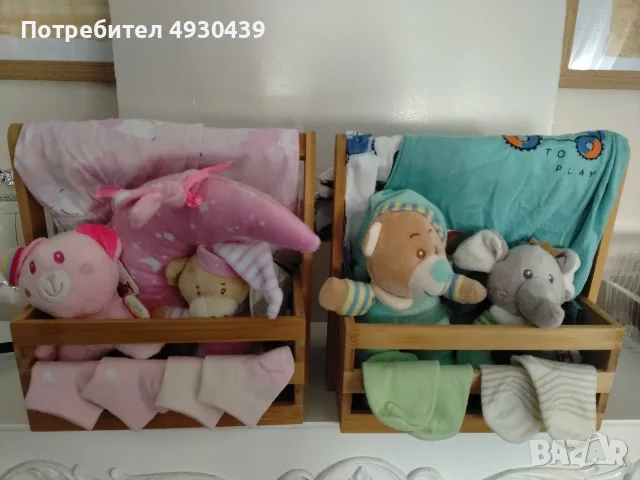 Персонализиран подарък за бебе. Гардеробче с принадлежности. , снимка 6 - Комплекти за бебе - 56278191