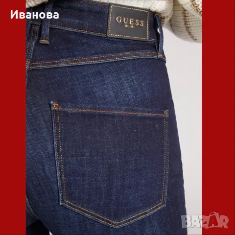 Дамски дънки с висока талия GUESS, снимка 2 - Дънки - 49870615