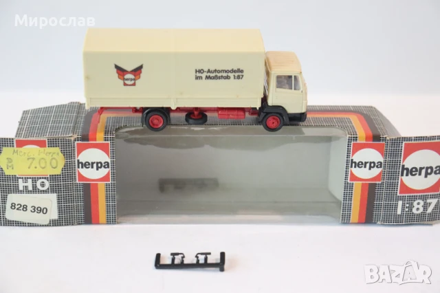 HERPA H0 1/87 КАМИОН MERCEDЕS BENZ МОДЕЛ КОЛИЧКА, снимка 4 - Колекции - 50523665