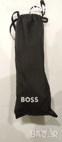 Сгъваем черен мъжки чадър Hugo Boss – ICONIC  нов продукт | Внос от Германия, снимка 2 - Други - 52572097