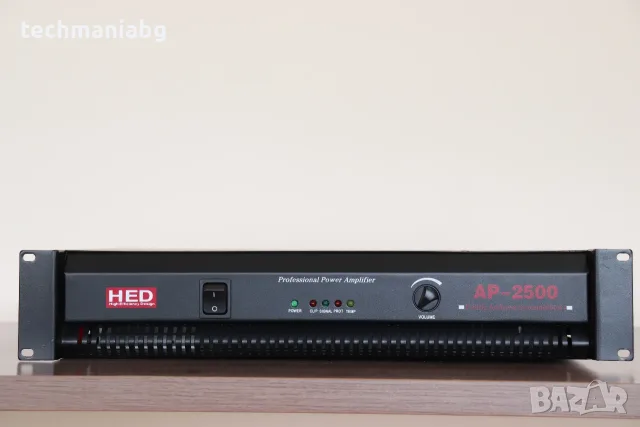 Професионален PA усилвател HED AP-2500 – 660W / 100V / 70V / 4-16Ω, снимка 2 - Ресийвъри, усилватели, смесителни пултове - 56225680