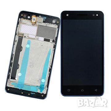 LCD Дисплей за Lenovo Vibe S1 Lite + тъч скрийн + Рамка /Син/