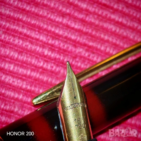 Писалка Waterman с позлата и 18 каратов писец. , снимка 4 - Колекции - 53856365