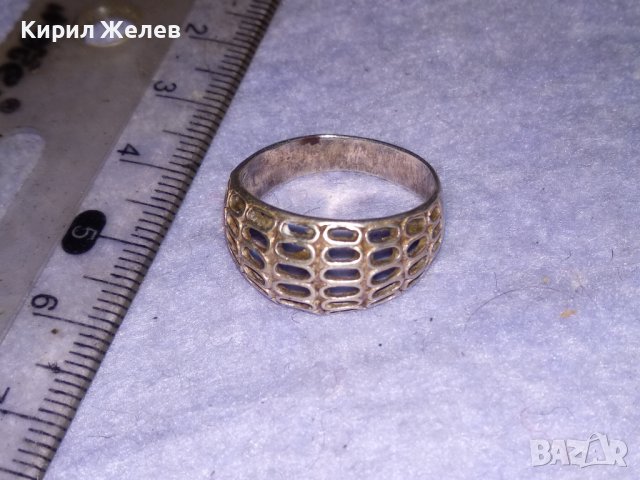 ШАРМАНТЕН АЖУРЕН СРЕБЪРЕН АРТ ПРЪСТЕН СРЕБРО 925 ПРОБА 34224, снимка 3 - Пръстени - 41337093